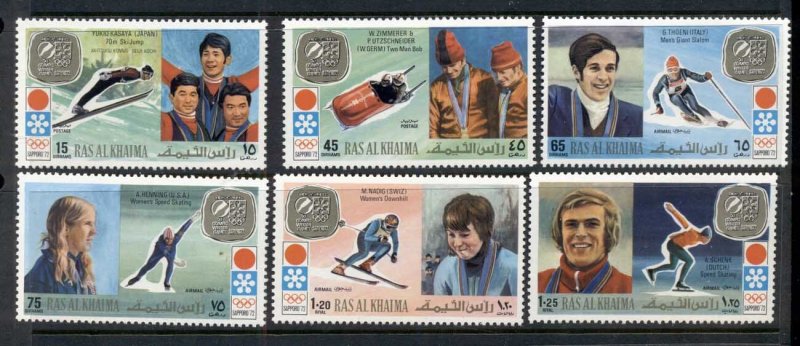 Ras Al Khaima 1972 Mi#731-736 Winter Olympics Sapporo MUH