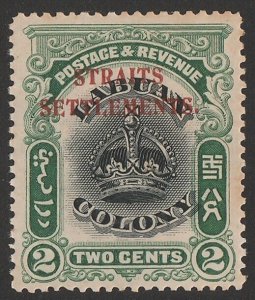 STRAITS SETTLEMENTS 1906 Labuan Crown 2c, perf 14½-15. MNH **.