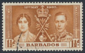 Barbados SC# 191   Used  Coronation  see details/scans 