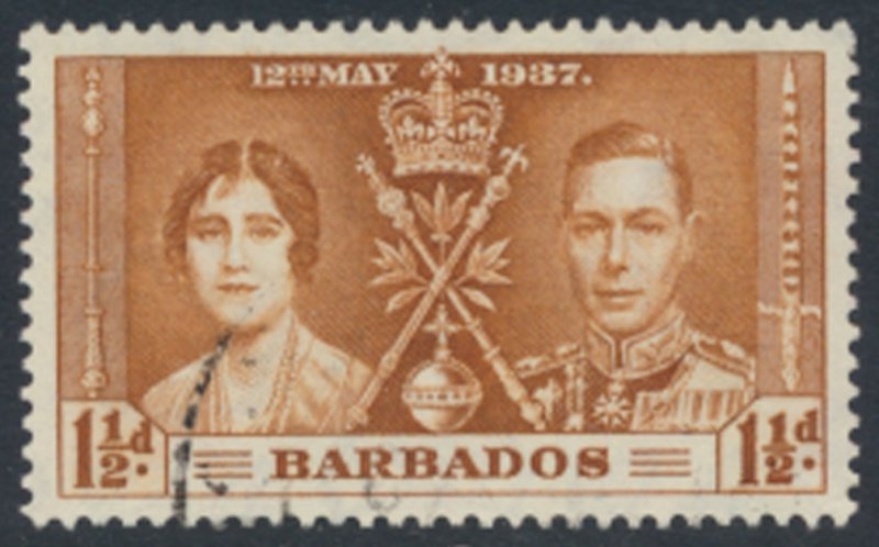 Barbados SC# 191   Used  Coronation  see details/scans 