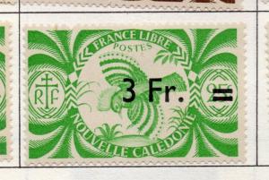 New Caledonia 1938-46 Early Issue Fine Mint Hinged 3F. Surcharged 193571