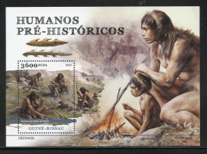 GUINEA BISSAU 2023 PRE-HISTORIC HUMANS SOUVENIR HEET MINT NH