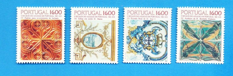 PORTUGAL - Scott  1593-1596 - VFMNH - Ceramic Tiles - 1984 