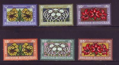 British Honduras Sc 275-80 1971Flowers stamp set mint NH