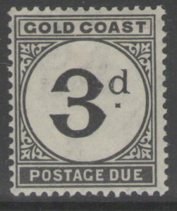 GOLD COAST SGD4 1923 3d BLACK MTD MINT