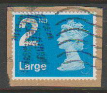 GB QE II Machin SG U2969 - 2nd brt blue -  M12L - Source  B