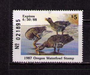 US OREGON Sc# 4 MNH FVF Waterfowl Duck Stamp
