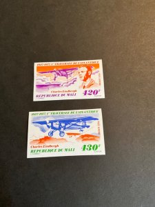 Stamps Mali Scott #C302-3 never hinged imperf