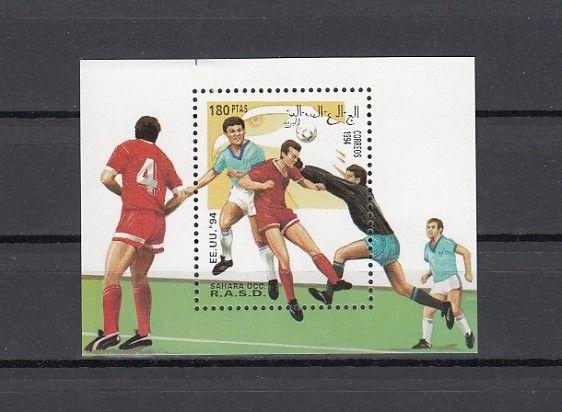 Sahara, 1994 issue. Soccer s/sheet.