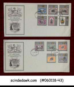 ST HELENA - 1984 150th ANNIVERSARY OF ST. HELENA COLONY - SET OF 2 FDCS