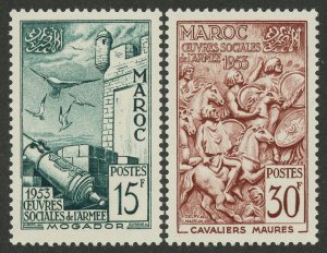 French Moroco 291-292 MNH