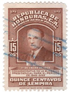 HONDURAS STAMP 1949. SCOTT: C174. USED. # 1