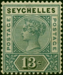 Seychelles 1890 13c Grey & Black SG5 Fine MM