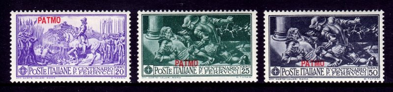 Italy (Patmo) - Scott #12, 13, 14 - MH - SCV $12