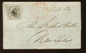 5L2 American Letter Mail Co. Used Local Stamp on Cover with PF Cert (5L2 Cvr A1)