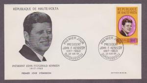 Upper Volta , Burkina Faso Air Mail # C19 JFK FDC - I Combine S/H