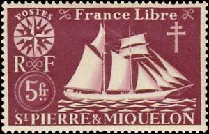 Saint Pierre & Miquelon Scott 311 Unused lightly hinged.