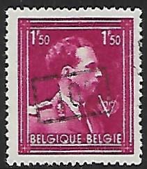 Belgium # 365 - King Leopold III -1.50F ovpt.-10% - MH      [BRN12]