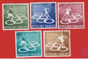 Togo #491-494 #C43  VF used   Olympics   Free S/H