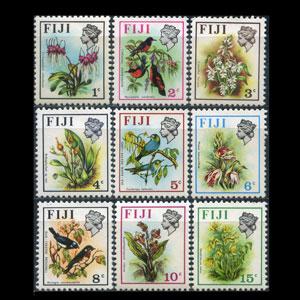 FIJI 1971 - Scott# 305-13 Birds and Flora 1-15c NH