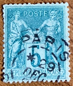 France #78 used,  VF/XF centering, Paris CDS.