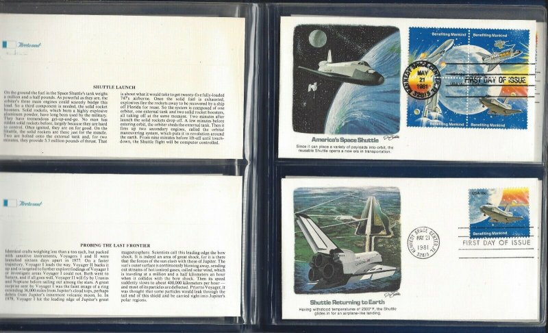 US, Space Shuttle Commemorative Collection, Original package, FDC