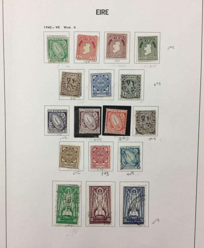 IRELAND collection, 1922-1996, DAVO album, Mint & Used. '17, $1423.