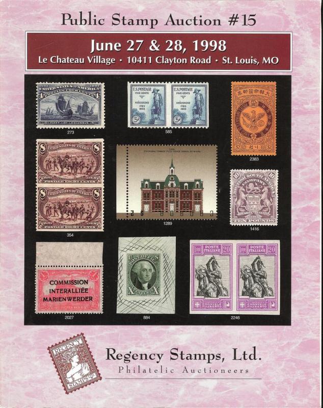 Public Stamp Auction No. 15, Regency 15