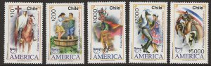 Chile 2008, Scott 1511-1515, UPAEP Issue, National Holidays