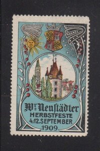 German Advertising Stamp - Neustadt Autumn Festival 1909 
