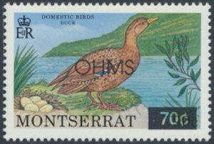 Montserrat  SC# O100 MNH   Birds surcharge OPT OHMS  see details & scans