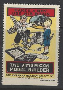 Vintage American Model Builder Advertisement Poster Stamp - (AV56)