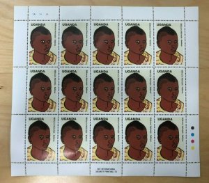 Uganda 1998 - HAIRDOS - Set of 5 Sheets of 15 (Scott #1590-4) - MNH