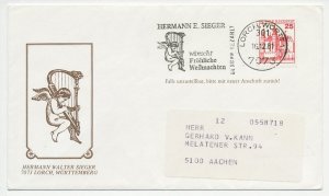 Cover / Postmark Germany 1981 Angel - Harp