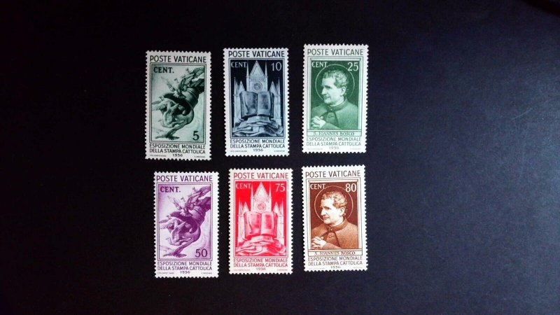 Vatican City Sc# 47-52 Partial Set Mint Hinged MH (missing 53-54) Cv $94.50