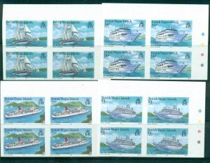 Virgin Is 1985 Cruise Ships IMPERF Traffic Light Blks 4 MUH lot68651