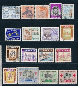 D397103 Liberia Nice selection of VFU Used stamps