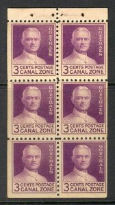 Canal Zone 1934 Goethals Booklet Pane MUH Lot14927