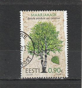 Estonia  Scott#  978  Used  (2022 Silver Birch)