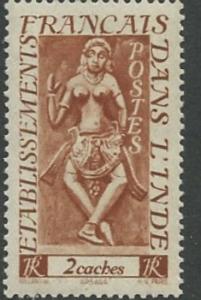 French India # 213  Apsaras   2ca   (1)  LH Unused