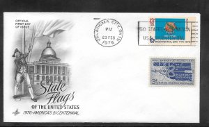 Just Fun Cover #1678 FDC OK. State Flag Artcraft Cachet. (A1508)