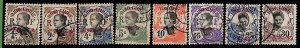 ZA051d - INDOCHINA Yunnansen - Lot of 8 STAMPS - USED-