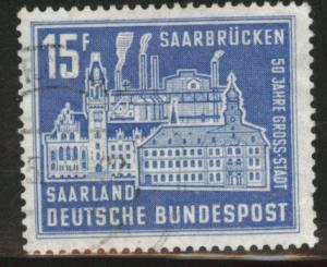 Saar Scott 320 used 1958 stamp