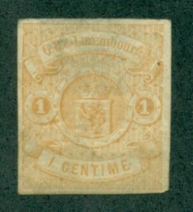 Luxembourg #4  Mint  VF  LH  Part OG  Scott $175.00  Coat...