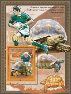 Guinea 2008 MNH - FAUNA- Turtles & Rugby. YT 850, Mi 5507/BL1511