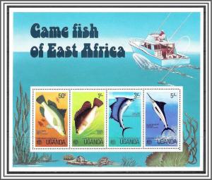 Uganda #162a Fish Souvenir Sheet MNH