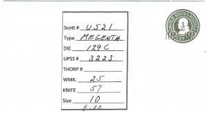 Scott# U521 Die 129    UPSS#3223  US envelope.