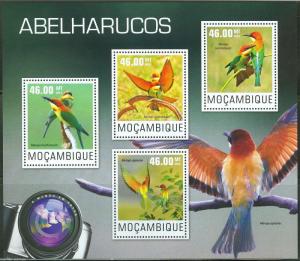 MOZAMBIQUE  2014  BEE EATERS SHEET   MINT NH