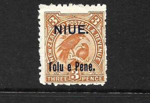 NIUE  1903  3d   PICTORIAL   MLH   SG 13