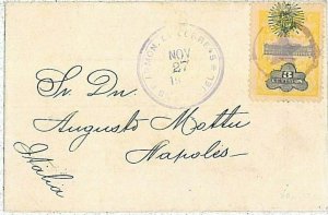 40439 - EL SALVADOR - Postal History COVER to ITALY -  MUTE CANCELLATION: STAR!
